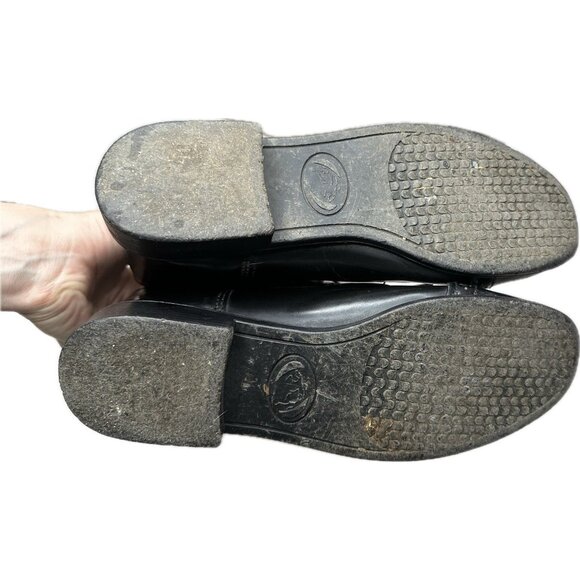 Devon-Aire Ladies Black Riding/Field Boots Size 8R Calf With Boot Pulls - Picture 6 of 8